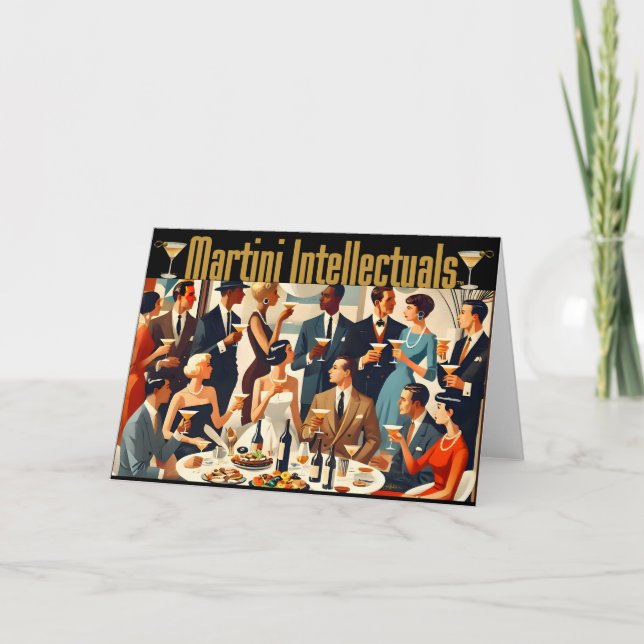 Carte Moderne Milieu du Siècle Les Intellectuels Martini (Devant)