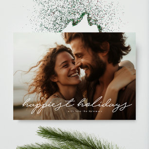 Carte moderne Multi Photo Happest Family Holiday