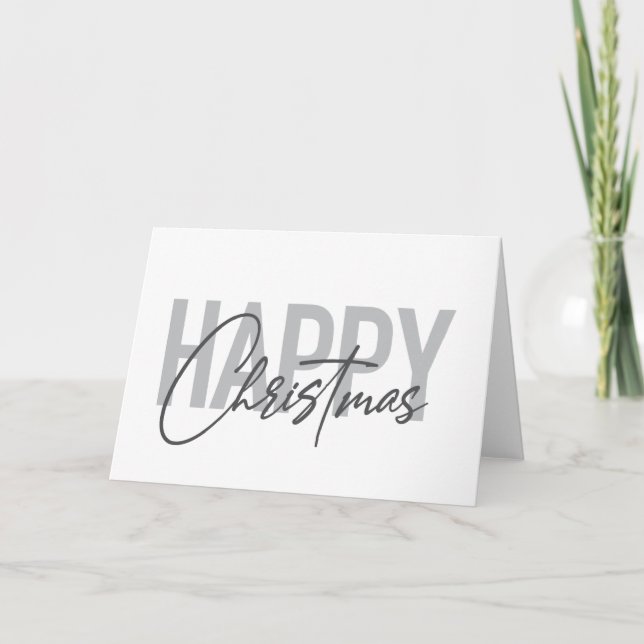 Carte Moderne, simple, conception urbaine Joyeux Noël (Devant)
