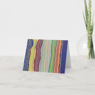 Carte moderne Squiggles 3 Blank Note Card