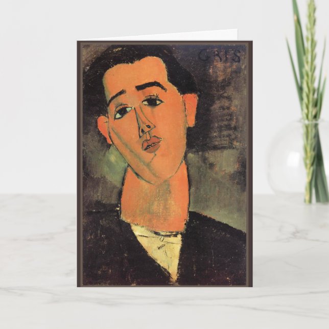 Carte Modigliani - Portrait of Juan Gris (Devant)