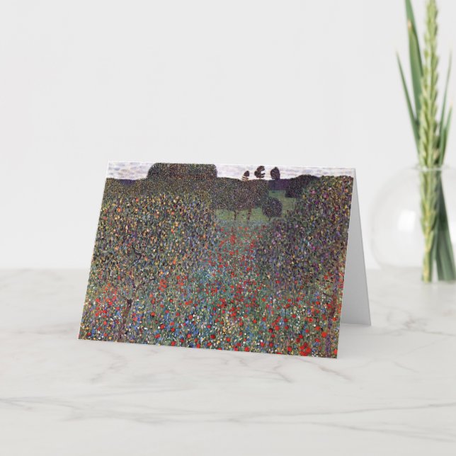 Carte Mohnfeld, Gustav Klimt (Devant)