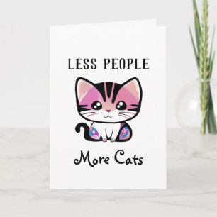 Carte Moins de gens, plus de chats