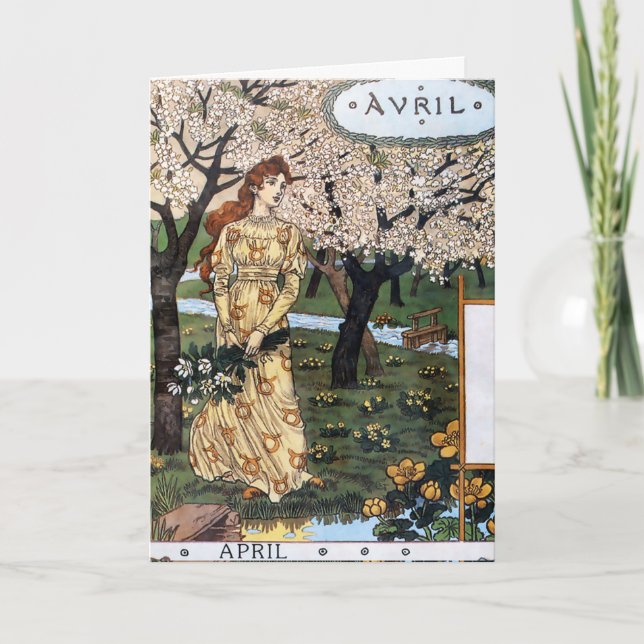 Carte : Mois d'Avril - Avril (Devant)