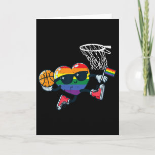 Carte Mois de la fierté gay Squelette Cœur Lgbtq Allié A