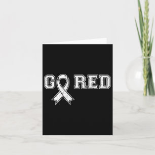 Carte Mois de la santé cardiaque Chemise Go Red Heart Se
