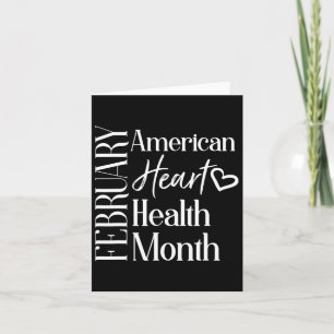 Carte Mois de la santé Février American Heart Health 1