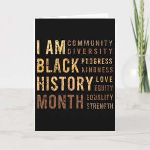 Carte Mois de l'histoire des Noirs