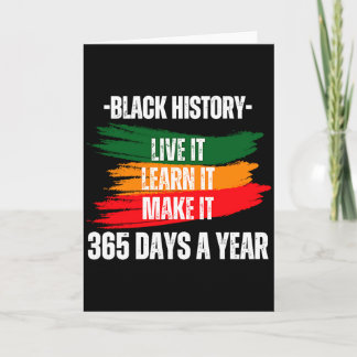 Carte Mois de l'histoire des Noirs 2023 Vivez-le Apprene