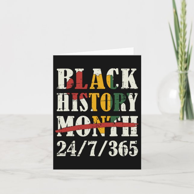 Carte Mois De L'Histoire Des Noirs 247365 Avec Drapeau C (Devant)