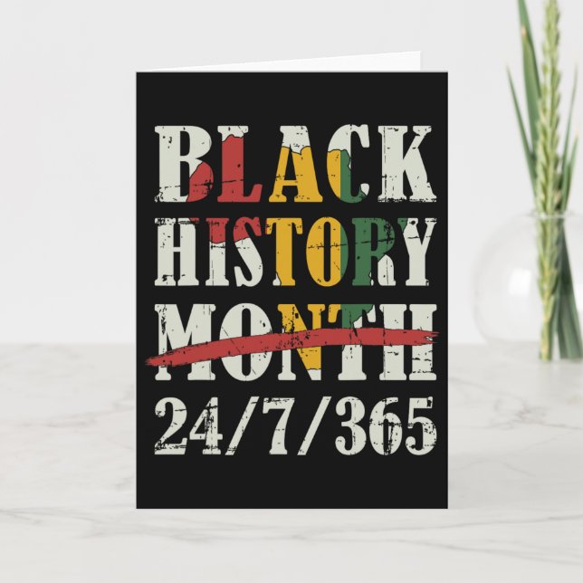 Carte Mois de l'histoire des Noirs 247365 Avec drapeau d (Devant)
