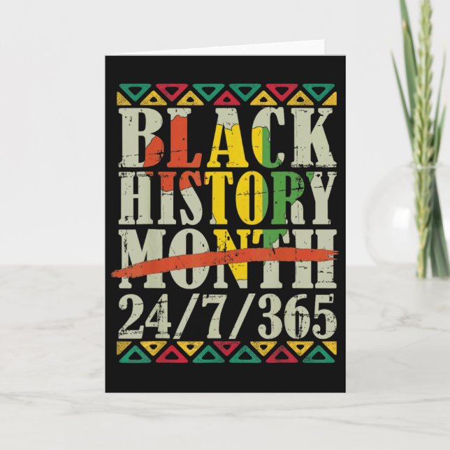 Carte Mois de l'histoire des Noirs 247365 Avec drapeau d (Devant)
