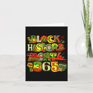 Carte Mois de l'histoire des Noirs 365 rétro fierté cult