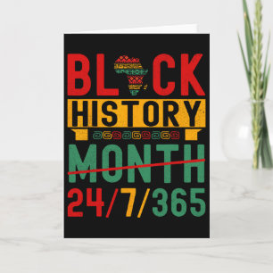 Carte Mois de l'histoire des Noirs 365 Un mois ne peut c