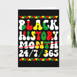 Carte Mois de l'histoire des Noirs Afro Mélanine Femmes