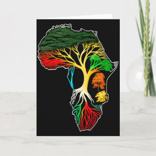 Carte Mois de l'histoire des Noirs Ancêtres Afro-América