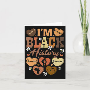 Carte Mois de l'histoire des Noirs Célébration afro-amér