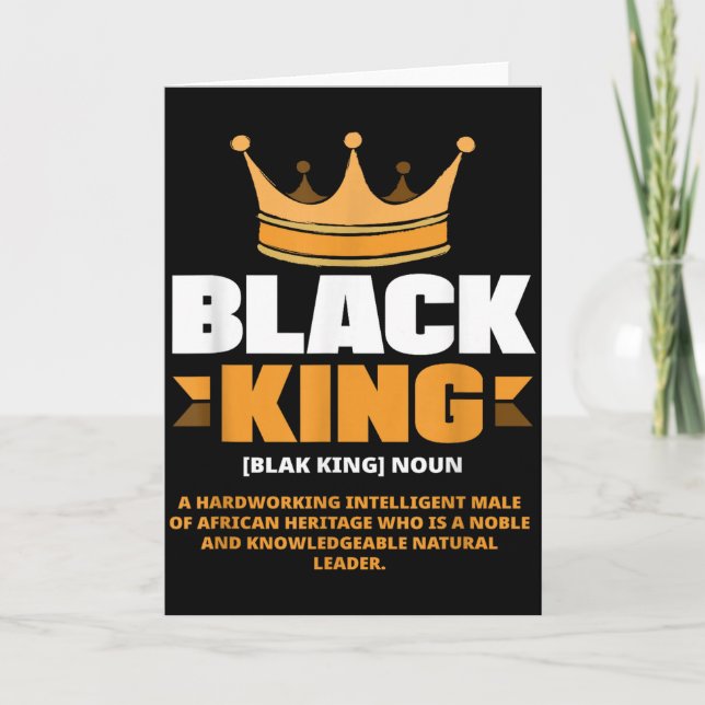 Carte Mois de l'histoire des Noirs Couronne de définitio (Devant)