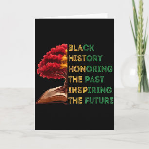 Carte Moïs de l'histoire des Noirs en hommage au passé e