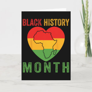 Carte Mois de l'histoire des Noirs Fierté Hommes Femmes 