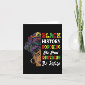 Carte Mois de l'histoire des Noirs honorant le passé ins