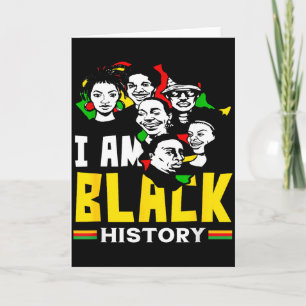 Carte Mois de l'histoire des Noirs Je suis l'histoire no