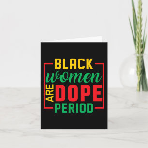 Carte Mois de l'histoire des Noirs Melanin Les femmes no