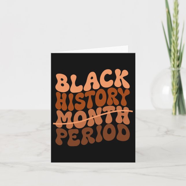 Carte Mois de l'histoire des Noirs Période de l'histoire (Devant)