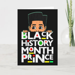 Carte Mois de l'histoire des Noirs pour enfants Prince M