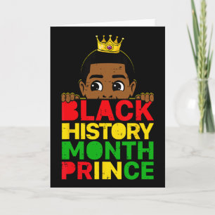 Carte Mois de l'histoire des Noirs Prince Africain Mélan