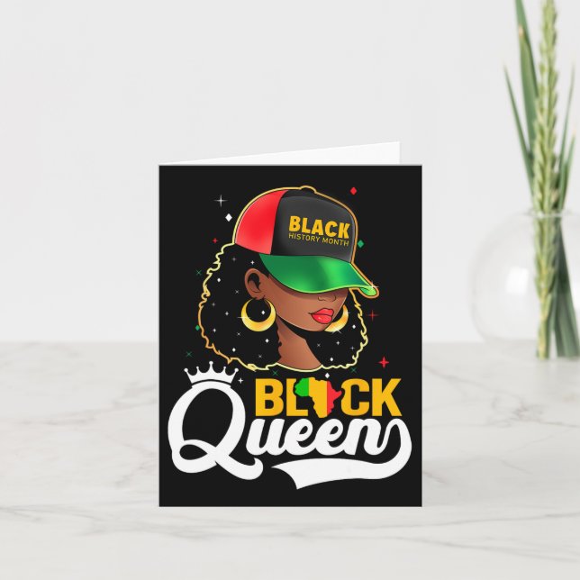Carte Mois de l'histoire des Noirs Reine noire (Devant)