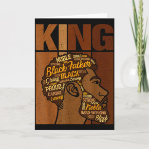 Carte Mois de l'histoire des Noirs Roi Africain Mélanine
