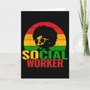 Carte Mois de l'histoire des Noirs Travailleur social Tr