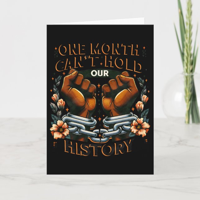 Carte Mois de l'histoire des Noirs Un mois ne peut conte (Devant)