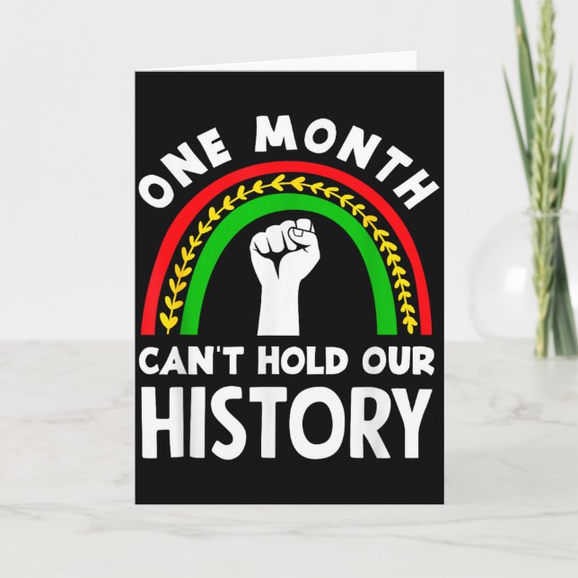 Carte Mois de l'histoire des Noirs Un mois ne peut conte (Devant)