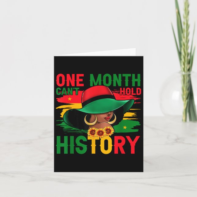 Carte Mois de l'histoire des Noirs Un mois ne peut pas t (Devant)