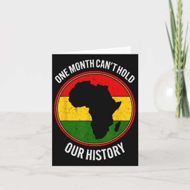Carte Mois de l'histoire des Noirs Un mois ne peut pas t (Devant)