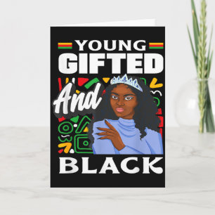 Carte Mois de l'histoire des Noirs Young Gifted And Blac