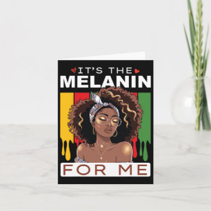 Carte Mois de l'histoire noire C'est le Melanin pour moi