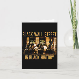Carte Mois de l'histoire noire Funny Wall Street Amer af