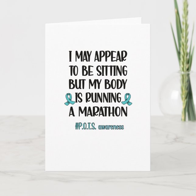 Carte Mois de sensibilisation POTS Syndrome post-Tachyca (Devant)