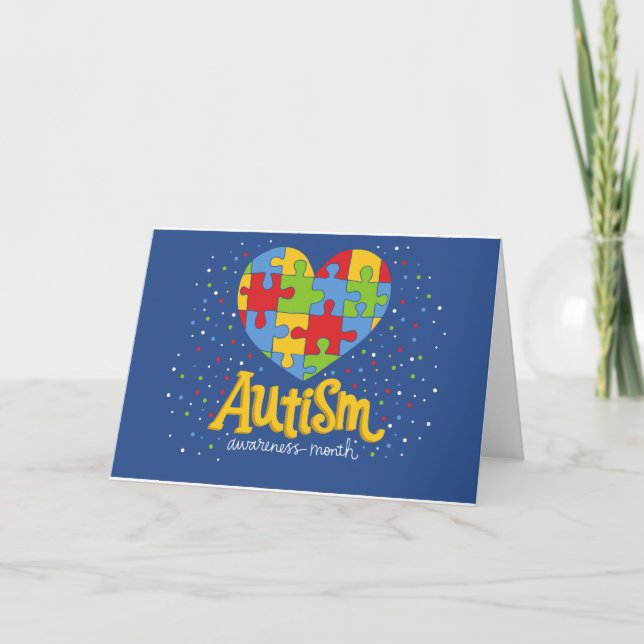 Carte mois de sensibilisation sur l'autisme (Devant)