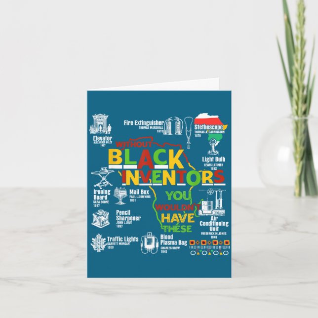 Carte mois d'histoire des Noirs femmes hommes afro-améri (Devant)
