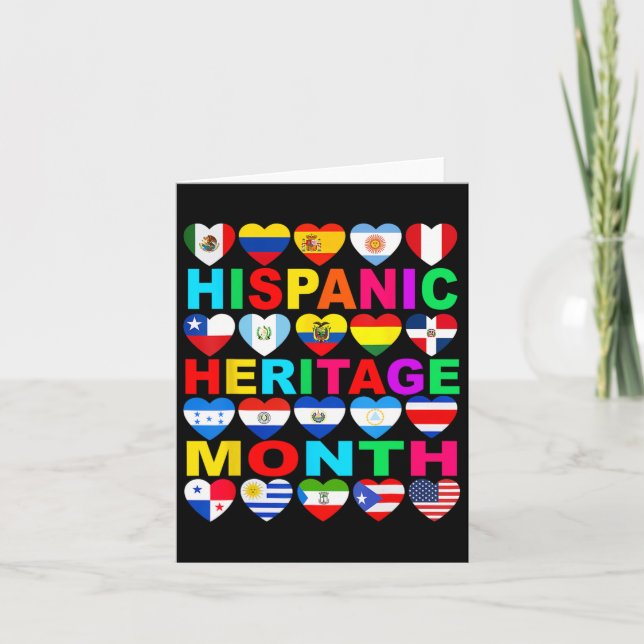 Carte Mois du patrimoine hispanique Pays latino-américai (Devant)