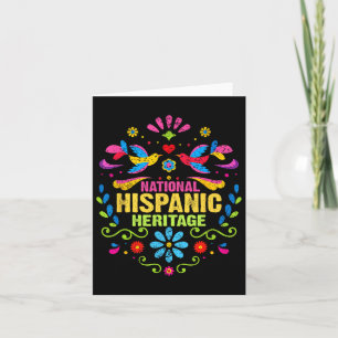 Carte Mois du patrimoine hispanique Tous pays Cœur Mains
