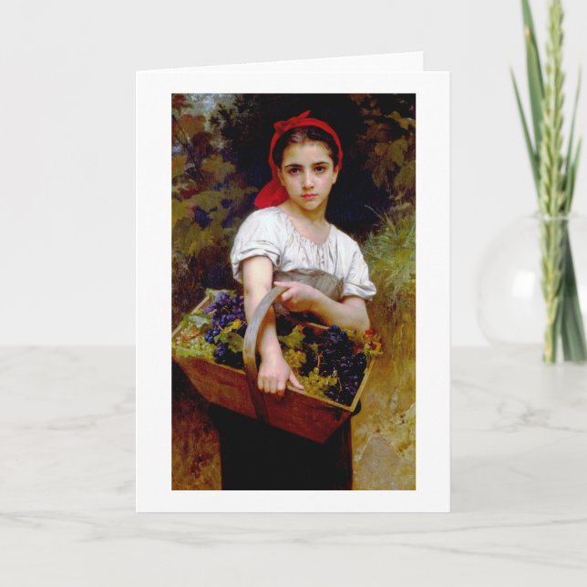 Carte Moissonneuse, Bouguereau (Devant)