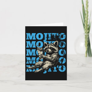 Carte Mojito Raccoon Jour Boire Feral Beach Holiday Ta