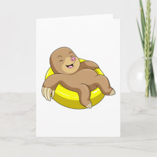 Carte Mole à la natation avec Lifebuoy