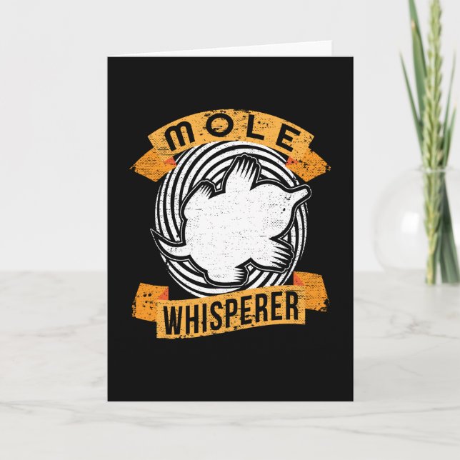 Carte Mole Whisperer mignon Garden Gardener Mole (Devant)