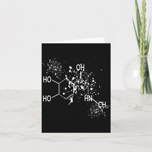 Carte Molécule de dopamine grimpeur humour de bloc scien (Devant)